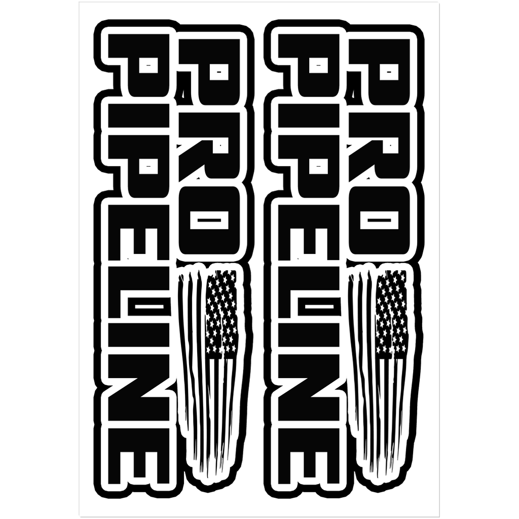 Pro Pipeline Bumper Sticker (2 pack) Blue Collar Pride