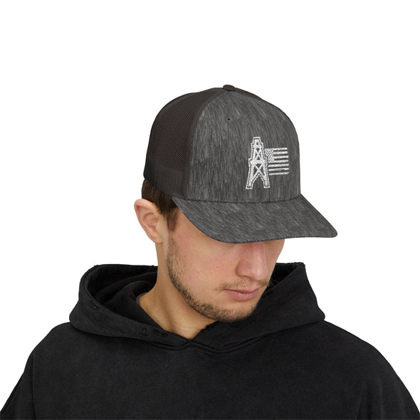 American Oilfield Patriotic Snapback Trucker Hat