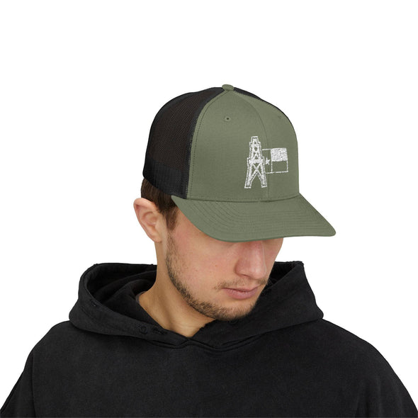 Texas Oilfield Trucker Snapback Hat
