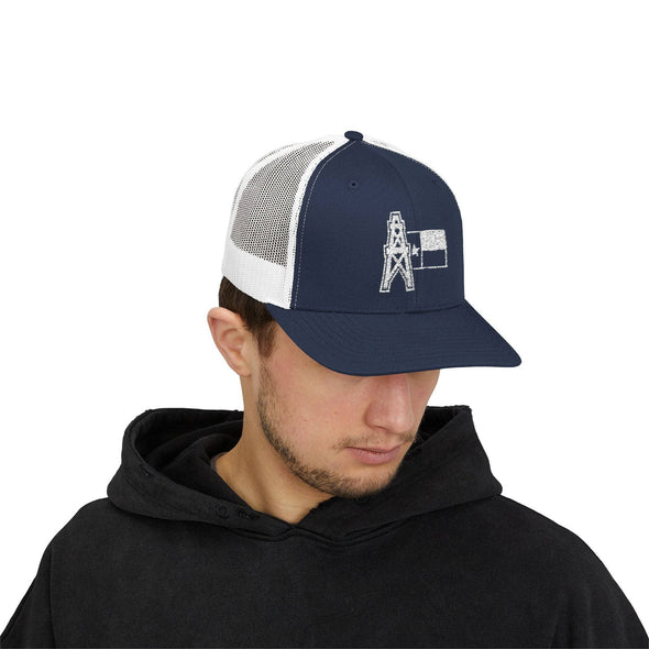 Texas Oilfield Trucker Snapback Hat