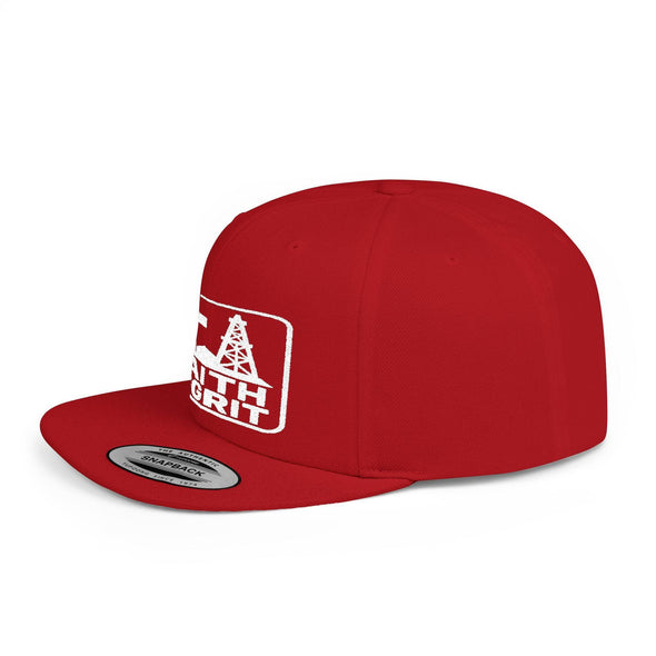 Faith Oilfield Grit Inspired Snapback Flat Bill Hat