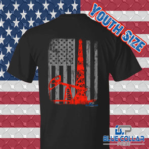 American Oil Field Youth Front Print