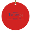 Trump Christmas  Ornament Trump 2024 Take America Back