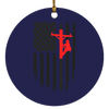 Line Worker Christmas  Ornament