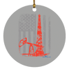 American Oilfield Christmas  Ornament