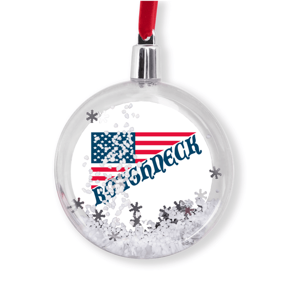 American Roughneck Snow Globe Ornament