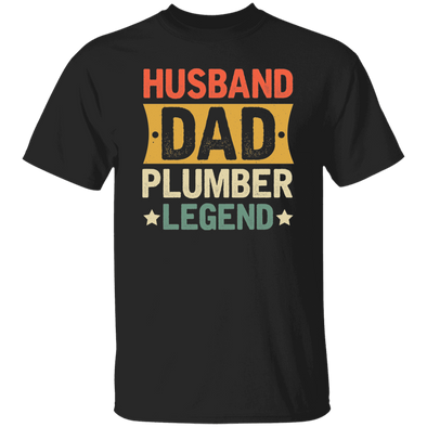 Husband Dad Plumber Legend T-Shirt Design