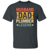 Husband Dad Plumber Legend T-Shirt Design