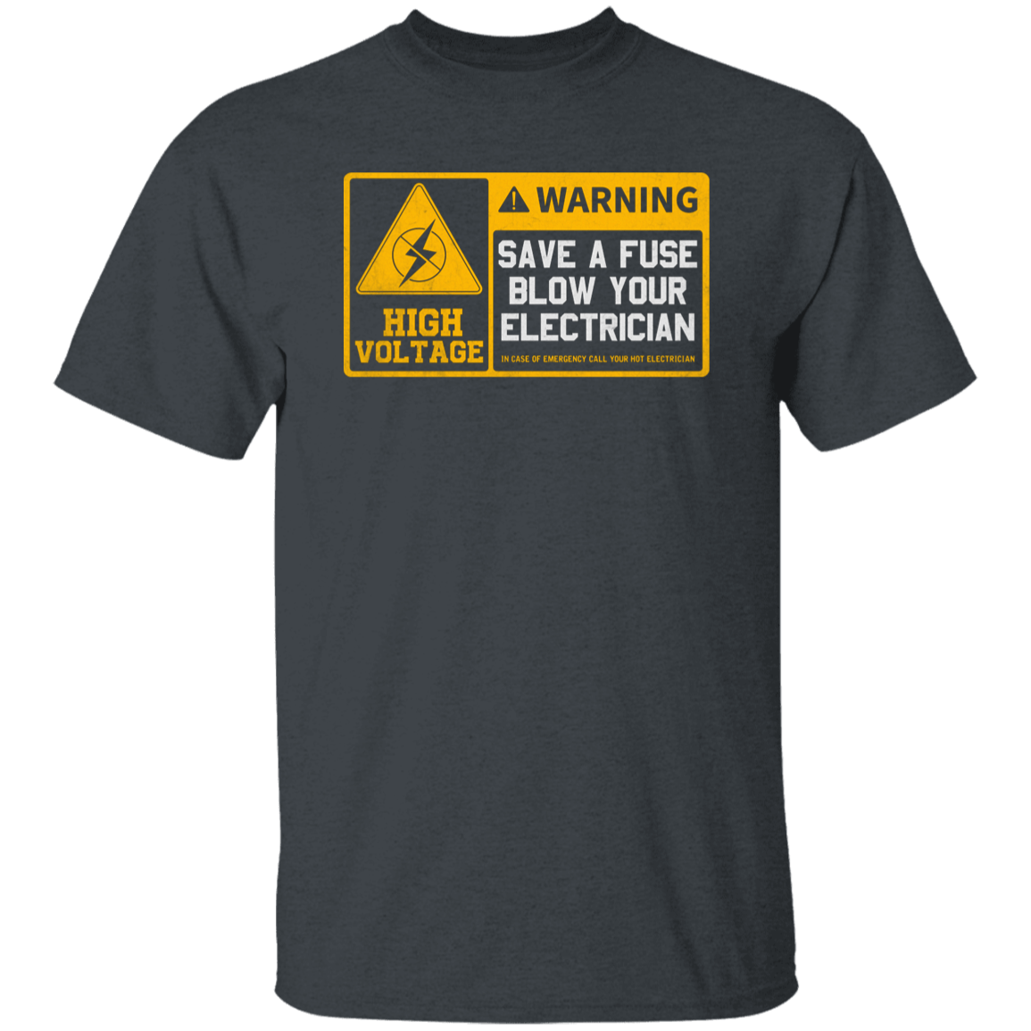 Electrician Funny T-Shirt - I Am An Electrician Danger Caution Flying Tools Tee For Men