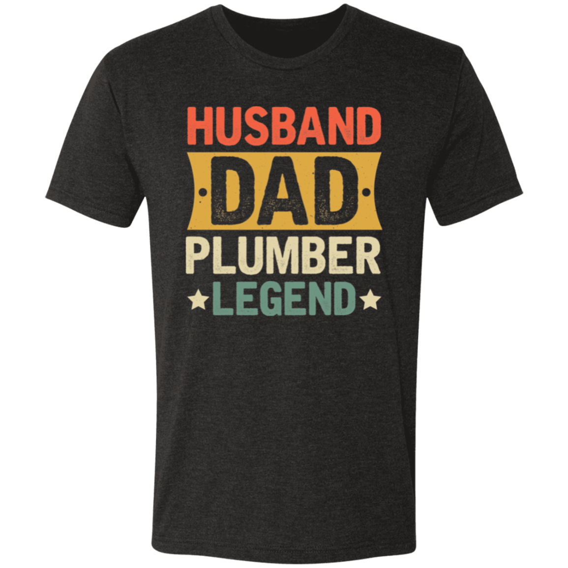 Husband Dad Plumber Legend T-Shirt Design