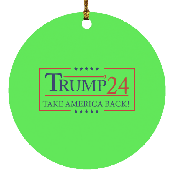 Trump Christmas  Ornament Trump 2024 Take America Back