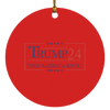 Trump Christmas  Ornament Trump 2024 Take America Back