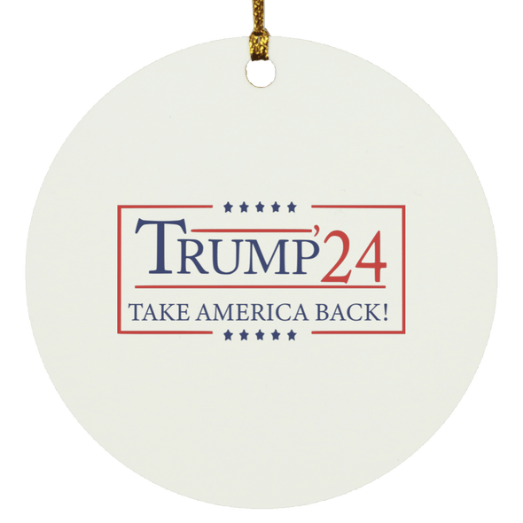 Trump Christmas  Ornament Trump 2024 Take America Back