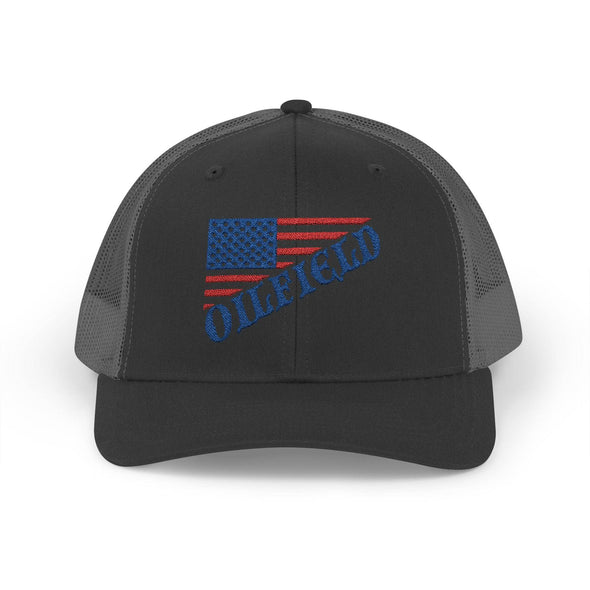 American Oilfield Patriotic Snapback Trucker Hat