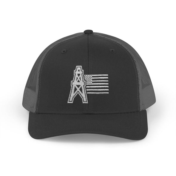 American Oilfield Patriotic Snapback Trucker Hat