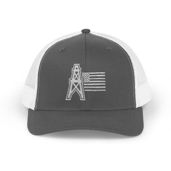 American Oilfield Patriotic Snapback Trucker Hat