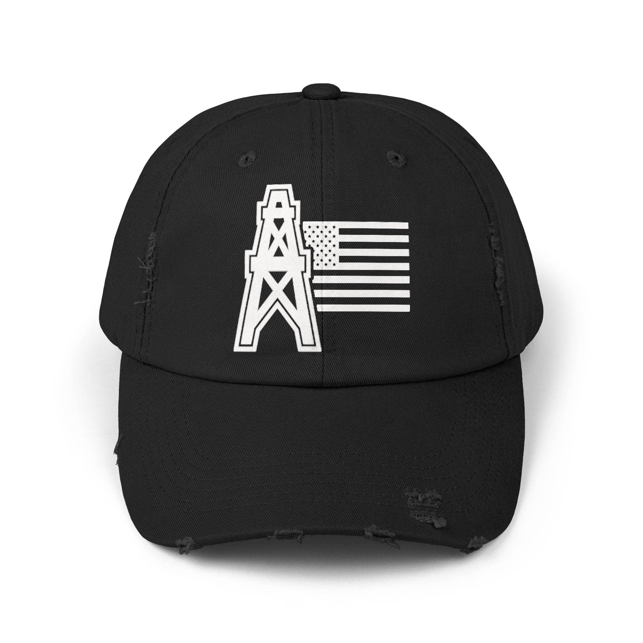 American Oilfield Patriotic Distressed Hat