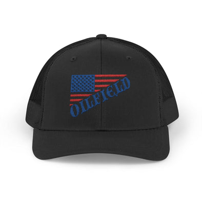 American Oilfield Patriotic Snapback Trucker Hat