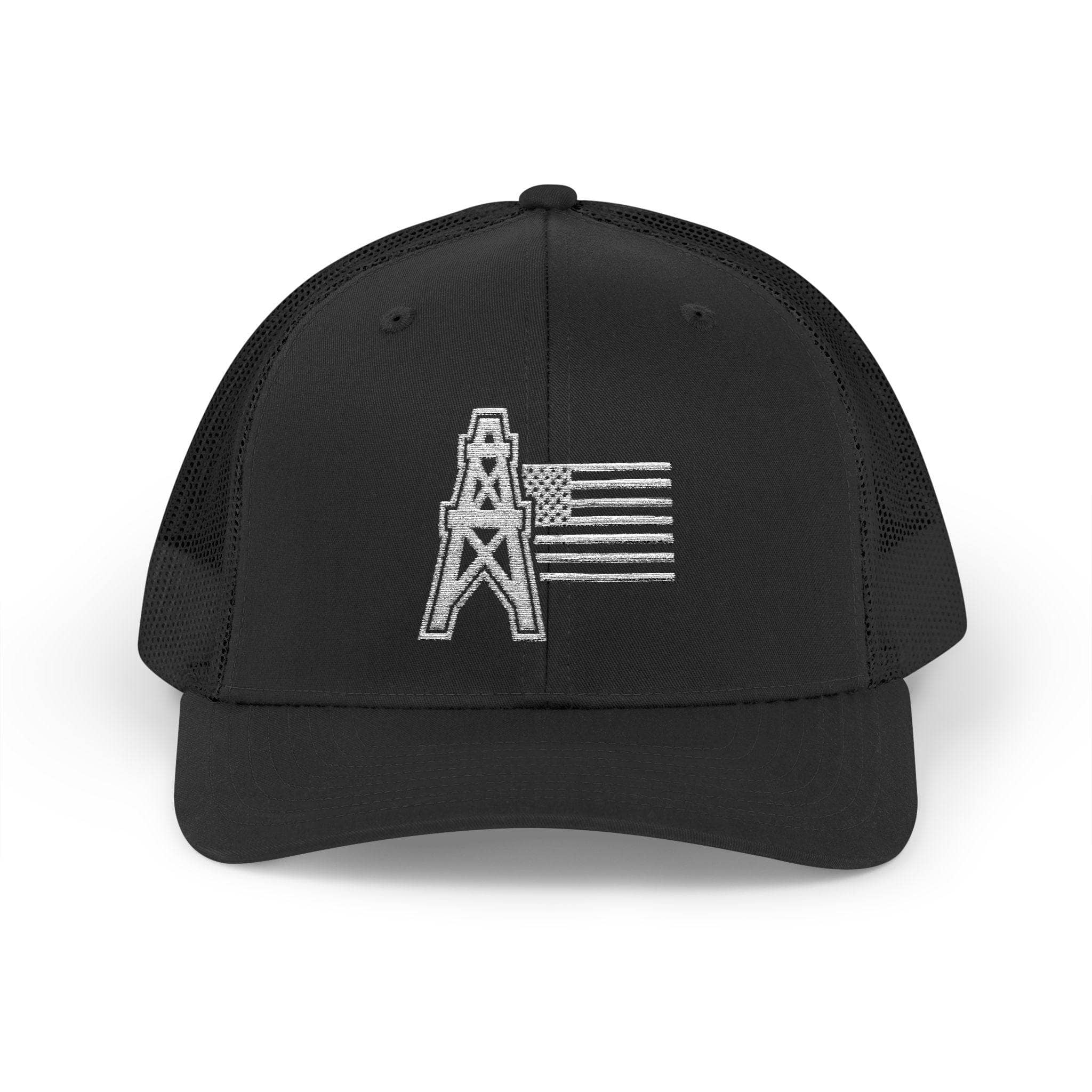 American Oilfield Patriotic Snapback Trucker Hat