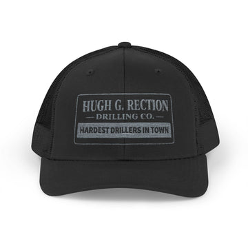 Hugh G. Rection Drilling Company Snapback Trucker Cap Grey
