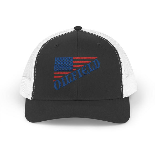 American Oilfield Patriotic Snapback Trucker Hat