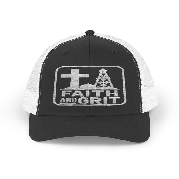 Faith Oilfield Grit Inspired Snapback Trucker Hat