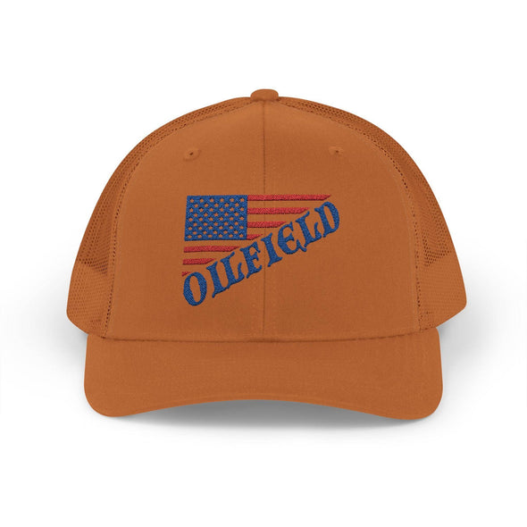 American Oilfield Patriotic Snapback Trucker Hat
