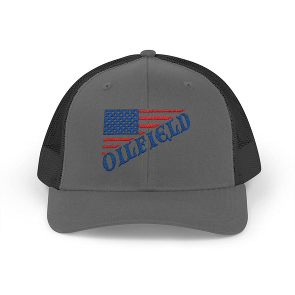 American Oilfield Patriotic Snapback Trucker Hat