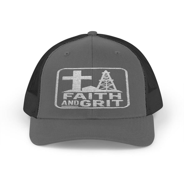 Faith Oilfield Grit Inspired Snapback Trucker Hat