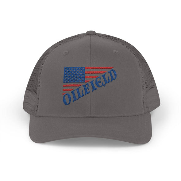 American Oilfield Patriotic Snapback Trucker Hat