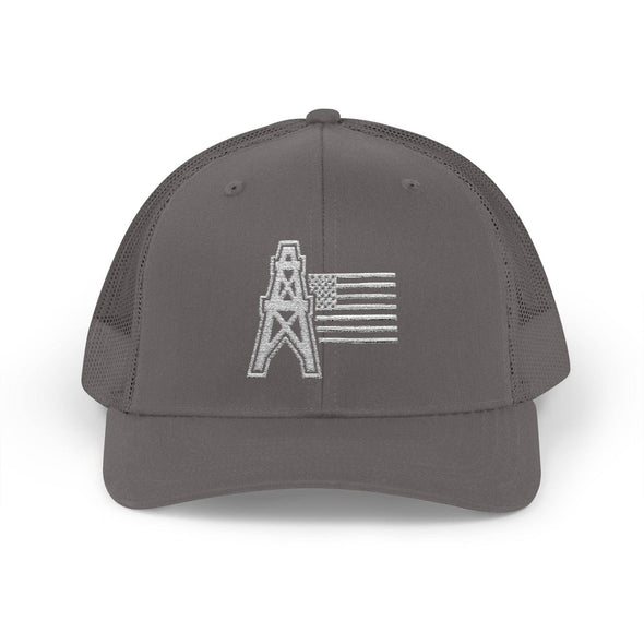 American Oilfield Patriotic Snapback Trucker Hat