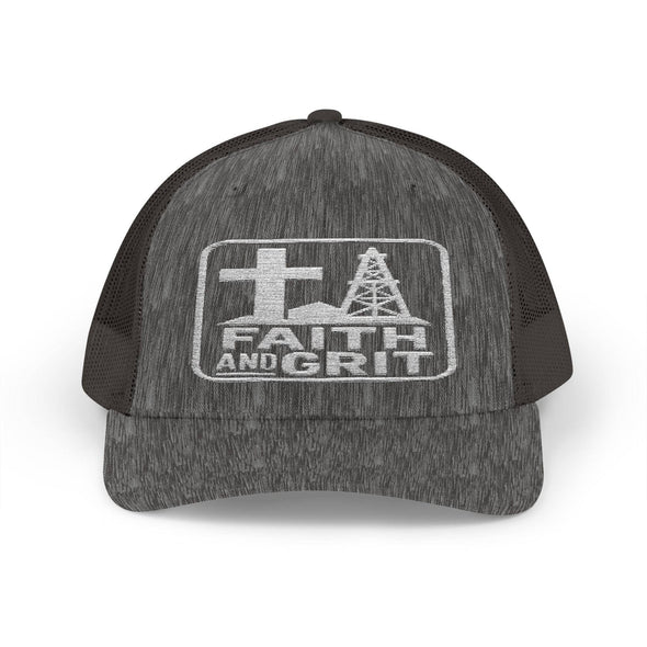 Faith Oilfield Grit Inspired Snapback Trucker Hat