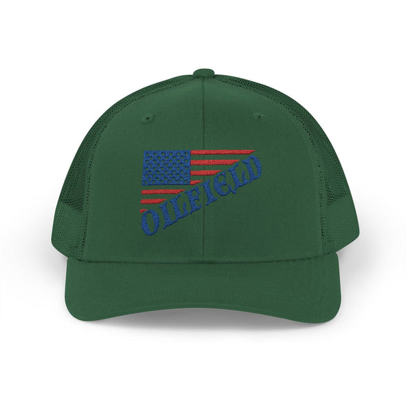 American Oilfield Patriotic Snapback Trucker Hat