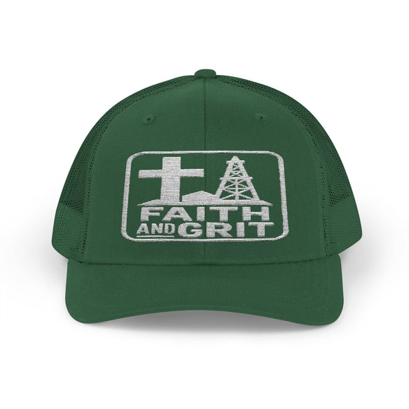 Faith Oilfield Grit Inspired Snapback Trucker Hat