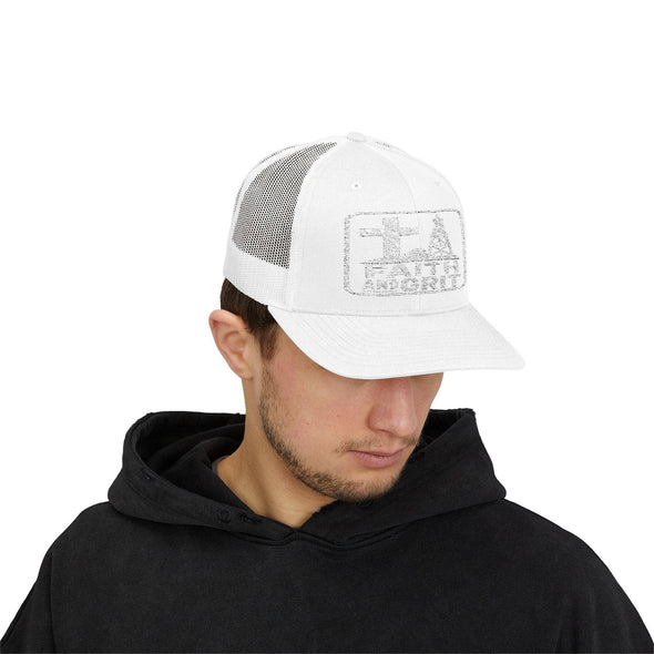 Faith Oilfield Grit Inspired Snapback Trucker Hat