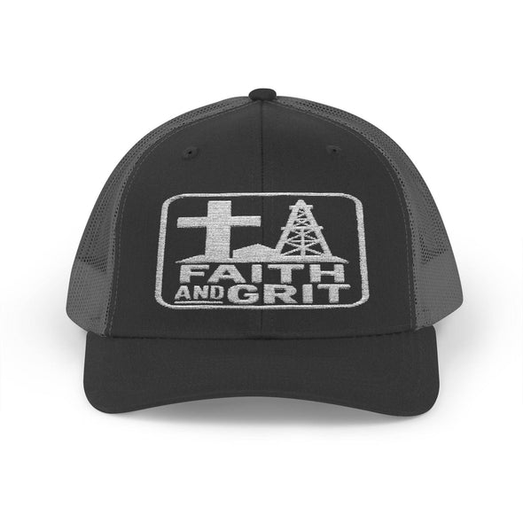 Faith Oilfield Grit Inspired Snapback Trucker Hat