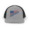American Oilfield Patriotic Snapback Trucker Hat
