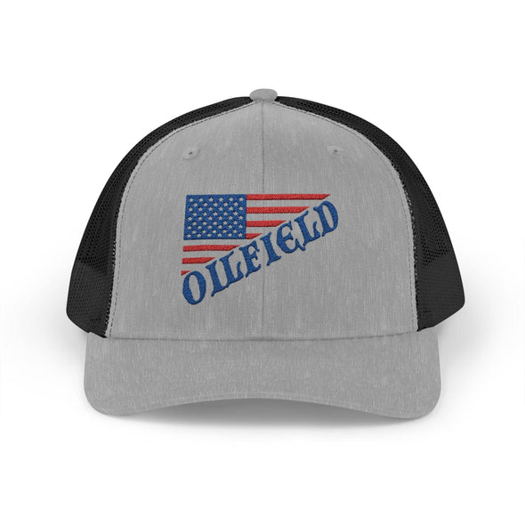 American Oilfield Patriotic Snapback Trucker Hat