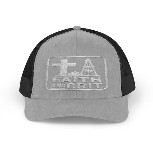 Faith Oilfield Grit Inspired Snapback Trucker Hat