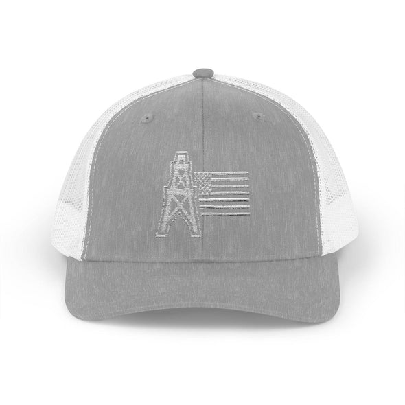 American Oilfield Patriotic Snapback Trucker Hat