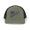 American Oilfield Patriotic Snapback Trucker Hat