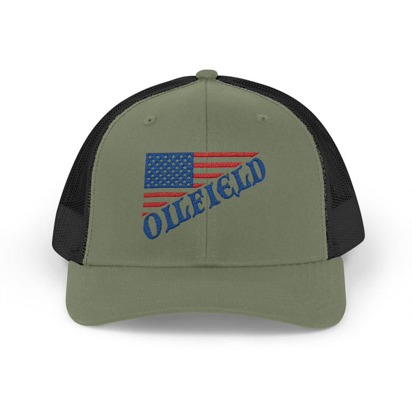 American Oilfield Patriotic Snapback Trucker Hat