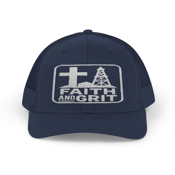 Faith Oilfield Grit Inspired Snapback Trucker Hat