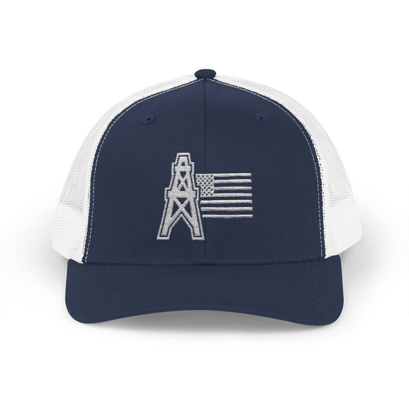 American Oilfield Patriotic Snapback Trucker Hat