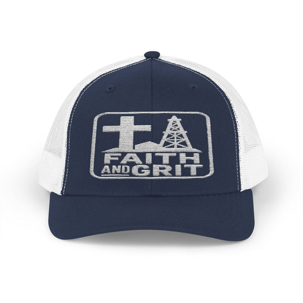 Faith Oilfield Grit Inspired Snapback Trucker Hat