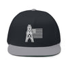 American Oilfield Patriotic Flat Bill Hat