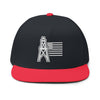 American Oilfield Patriotic Flat Bill Hat