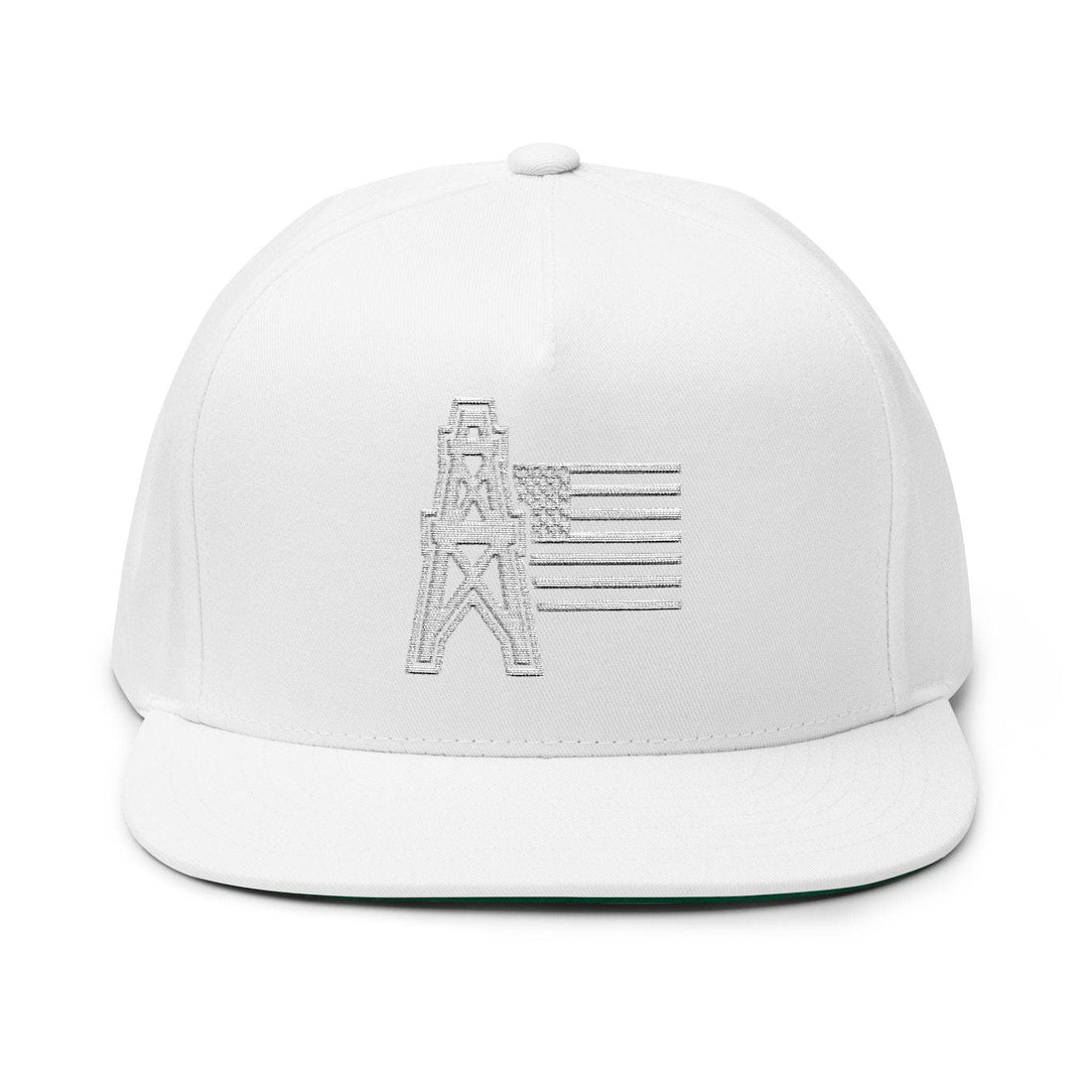 American Oilfield Patriotic Flat Bill Hat