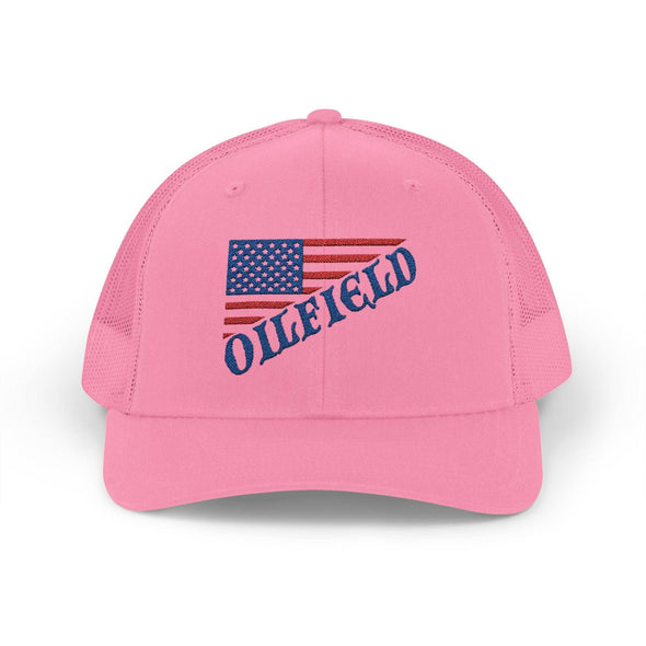 American Oilfield Patriotic Snapback Trucker Hat