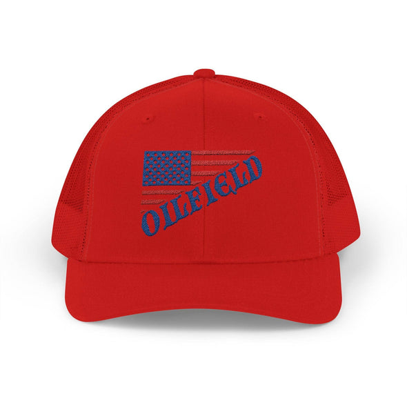 American Oilfield Patriotic Snapback Trucker Hat